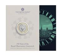 CrawleyCoins Royal Observatory Greenwich 2025 - Moneta fior di conio da £2 in confezione di zecca