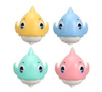 Crawling Fish Toy, 4 x Cartoon Baby Fish, Safety Cute Designs, Interactive Sea Animal, Ideal for Boys, Girls, Parent Child Games, Early Learning Fun, 8,66 x 7,87 x 2,36 pollici