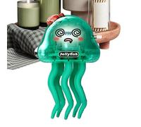 Crawling Jellyfish Toy, Sensory Sea Creature Plaything 2.17x1.97x3.74 inches, Motor Skill Development Prop for Boys Girls Baby Kids Educational Learning Aid for Home Classroom Bath