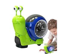 Crawling Snail Toy, Lighted Musical Snail, Electric Automatic Obstacle Avoidance, Interactive Sensory Toy for Boys and Girls, Colorful Moving Snails for Early Learning Playtime Fun