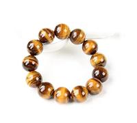 crayfomo 10mm Natural Tiger Eye Bracelet Elastic Yoga Gemstones Healing Energy Men Women Stretch Bracelet