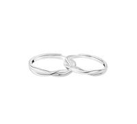 crayfomo 2 Rings,Simple And Versatile Couple Rings，Möbius Ring Suitable For Anniversary, Proposal, Birthday,A Ring With Niche Design suitable for Passionate Couple，Newlywed Couple, Married Partner.