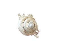 crayfomo Anelli con conchiglia Bohemian Ocean-Anelli vintage in lega a 2 stile, gioielli da donna con ispirazione spiaggia impilabile-BIG