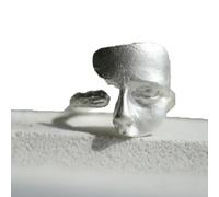 crayfomo Anelli con maschera mezza faccia artistica a 2 pezzi-Anelli aperti regolabili, gioielli unici ispirati alla mitologia greca, stile punk e hip-hop per donne e uomini