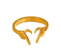 crayfomo Anello donna in lega di lusso: design semplice e elegante con un delicato cuore, apertura regolabile per un comfort ideale e un look affascinante