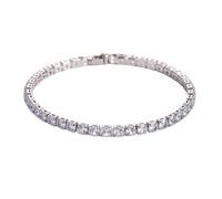 crayfomo Braccialetto da tennis con zirconi scintillanti, braccialetto elegante e versatile, accessorio raffinato e poco comune, perfetto per il lavoro quotidiano, appuntamenti, feste e tendenze.