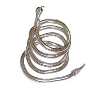 crayfomo Collana arrotolata a forma di serpente, collana con serpente pieghevole, serpente unico, gioielli ispirati, bracciale con serpente avvolgente, cambio a volontà