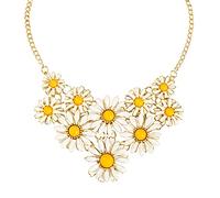 crayfomo Collana di Daisy fresca Romance di primavera intorno al collo