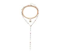 crayfomo Collana di girasole elegante e dolce-Collana lunga con frange colorate a strati gioielli boho chic per festa nuziale | Regalo versatile