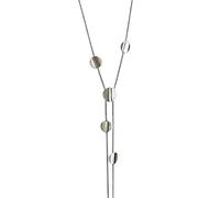 crayfomo Collana girocollo a disco lungo da donna, Collane a goccia a forma di Y di tendenza, Gioielli alla moda con catena di maglioni