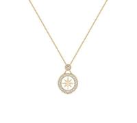 crayfomo Collana pendente con stella a bussola d'oro da donna