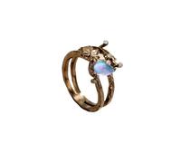 crayfomo Lady's Drop-shaped Ring, Irregular Branch-shaped Ring, Unique Jewelry and Charming Accessories for Parties
