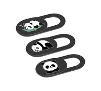 crayfomo Set di 3 adesivi ultra sottili per fotocamera del computer portatile, motivo cartone animato, per Echo Show, computer, tablet, Chromebook, PC, per proteggere la tua privacy (Panda)