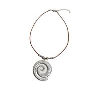 crayfomo Vintage Conch Collana Vintage Ciondolo a spirale Collana Accessorio Unico Adatto a Festival, Feste, Vacanze e Vita Quotidiana