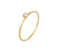 crayfomo Women's Single Diamond Ring, 14K Gold-plated Ring, Unique Jewelry and Charming Accessories for Parties