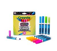 Crayola - Pennarelli NEON, Set 10 Colori Brillanti, per Bambini da 3 anni, per Arte e Creatività, 58-8746