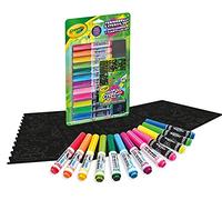 CRAYOLA 25-7495 Set Ricarica Pennarelli e Stencil, Da Utilizzare con Aerografo Color Spray, Età 7+, Multicolore, Set da 16 Pezzi