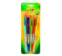 Crayola - 5 Pennelli Taglie Varie, Setole Morbide, per ogni Progetto Creativo, per Scuola e Tempo libero, 3007