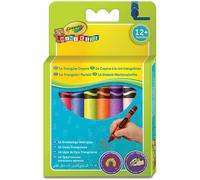 16 PASTELLI A CERA TRIANGOLARI & LAVABILI MINI KIDS