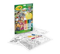 CRAYOLA - Album Attività & Coloring Paw Patrol, 32 pagine da colorare e 7 pennarelli lavabili inclusi, attività creativa per casa o viaggio, 04-6918G