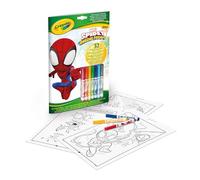 CRAYOLA - Album attività & Coloring Spidey, 32 Pagine da Colorare e 7 Mini Pennarelli Lavabili, 04-2809