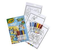 Bluey album colora con i numeri, con 16 pagine e 6 pennarelli lavabili - 3+ - crayola