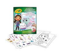 CRAYOLA - Album da Colorare con Sticker Gabby's Dollhouse, 32 Pagine da Colorare e 4 fogli di Adesivi, per Bambini a partire dai 3 anni, 04-7025G