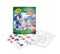 Crayola, Album da Colorare con Sticker Sonic, 32 pagine e 4 fogli di adesivi inclusi, 04-0898G