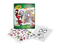 Crayola, Album da Colorare con Sticker Spidey, 32 pagine e 4 fogli di adesivi inclusi, 04-0738