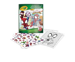 Crayola Album da Colorare con Sticker Spidey, 32 pagine