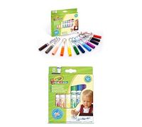 CRAYOLA Bundle Mini Kids - Pennarelli Lavabili con Punta di Sicurezza Arrotondata, 1 Confezione da 12 Pezzi +1 Confezione da 8 Pezzi, Colori Assortiti, Età consigliata: dai 12 mesi