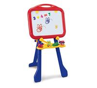 CRAYOLA - Cavalletto Tripiede, Lavagnetta da Terra con Doppia Superficie: Bianca Magnetica per Pennarelli e Nera per Gessetti, Altezza Regolabile, età 3+, 5032