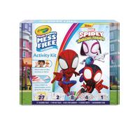 Crayola, color wonder, activity set, spidey, 40+ pezzi, pagine da colorare, pennarelli senza macchia, adesivi, personaggi pop-up