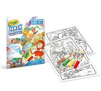 CRAYOLA- Color Wonder-Coloring Set con 18 Pagine 4 Pennarelli Senza Macchia, Soggetto C’Era Una Volta: Fiabe da Colorare, 75-7142
