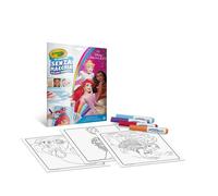 Crayola color wonder - coloring set princesse disney, 18 pagine da colorare e 4 pennarelli senza macchia