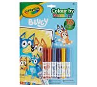 Crayola Colori Per Numeri - Bluey Include 16 Pagine Da Colorare E 6 Mini-Marker