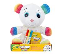 CRAYOLA - Colour Me, Peluche Colorabile con 3 Pennarelli, Soggetto Orsetto, Attività Creativa e Regalo per Bambini, da 3 Anni, 4026323