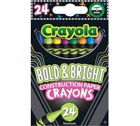 Crayola Construction Paper Crayons, School & Art Supplies, 24 Count, Assorted Co