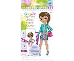 CRAYOLA Creations, Album da Colorare Crea la Moda, attività Creativa e Regalo per Bambine, età 8+, Multicolore, 04-0476
