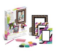 CRAYOLA Creations - Set Cornici Portafoto Personalizzabili con Cristalli Colorati, attività Creativa e Regalo per Bambine, da 8 Anni