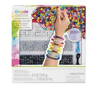 Crayola Set per braccialetti e bijoux Alphabet Creator, oltre 800 perline, Multicolore 8+