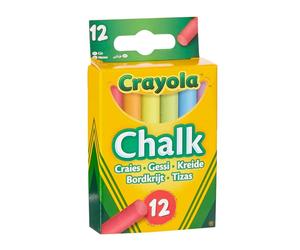 Crayola Gessetti Colorati per Lavagna, Confezione da 12 pezzi