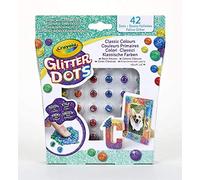 Crayola Glitter Dots - Set Colori Assortiti (Colori Classici, Tropicali, Vivaci), per Giocare e Creare con Il Glitter Modellabile, Attività Creativa e Idea Regalo, 04-0803