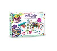 Crayola Glitter Dots - Sparkle Station Super Set, per Creare Scintillanti Decorazioni con il Glitter Modellabile, Attività Creativa e Idea Regalo, 04-1085