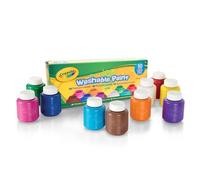 CRAYOLA Lavabilissimi - 10 Tempere Lavabili per Bambini, Confezione da 10 Barattolini da 59 ml, Età Consigliata: da 3 Anni, per lavoretti e decorazioni, per dipingere in sicurezza