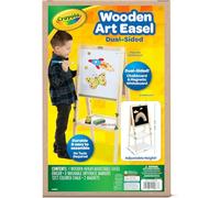 CRAYOLA - Lavagna in Legno Double Face, Doppia Superficie Nera e Bianca Magnetica, per Gessi e Pennarelli, per Bambini dai 3 anni -