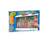 Crayola lavagna luminosa deluxe maxi superficie, super lavagna cancellabile per colorare, età consigliata: 6-10 anni