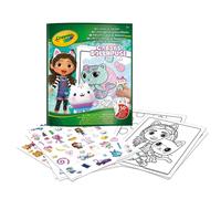 CRAYOLA - Album da Colorare con Sticker Gabby's Dollhouse, 32 Pagine da Colorare e 4 fogli di Adesivi, per Bambini a partire dai 3 anni, 04-7025G