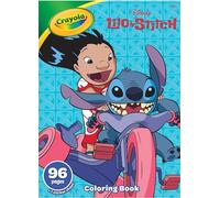 CRAYOLA Lilo & Stitch - Libro da colorare da 96 pagine, 96 pagine di divertimento da colorare con Lilo, Stitch & Friends! | Include foglio adesivo paraurti per bambini dai 3 anni in su