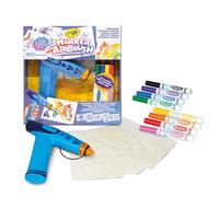 CRAYOLA Marker Airbrush - Aerografo Creativo per Bambini con 8 Pennarelli Lavabili e 5 Stencil - Giocattolo Educativo per Attività Artistiche, da 6 anni, 74-7696